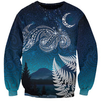 New Zealand Matariki Sweatshirt Starry Night Style LT7 Unisex Navy - Polynesian Pride