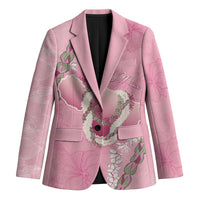 Hawaii Maui Island Flowers Lei Blazer Lokelani Rose Pink