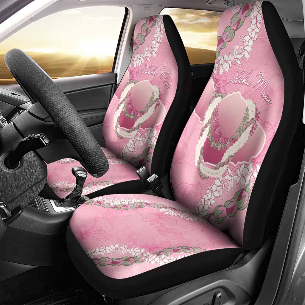 Hawaii Maui Island Flowers Lei Car Seat Cover Lokelani Rose Pink LT7 - Polynesian Pride
