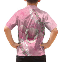 Hawaii Maui Island Flowers Lei Hawaiian Shirt Lokelani Rose Pink LT7 - Polynesian Pride