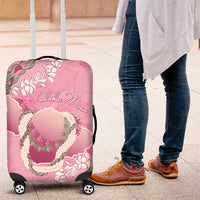 Hawaii Maui Island Flowers Lei Luggage Cover Lokelani Rose Pink LT7 Pink - Polynesian Pride
