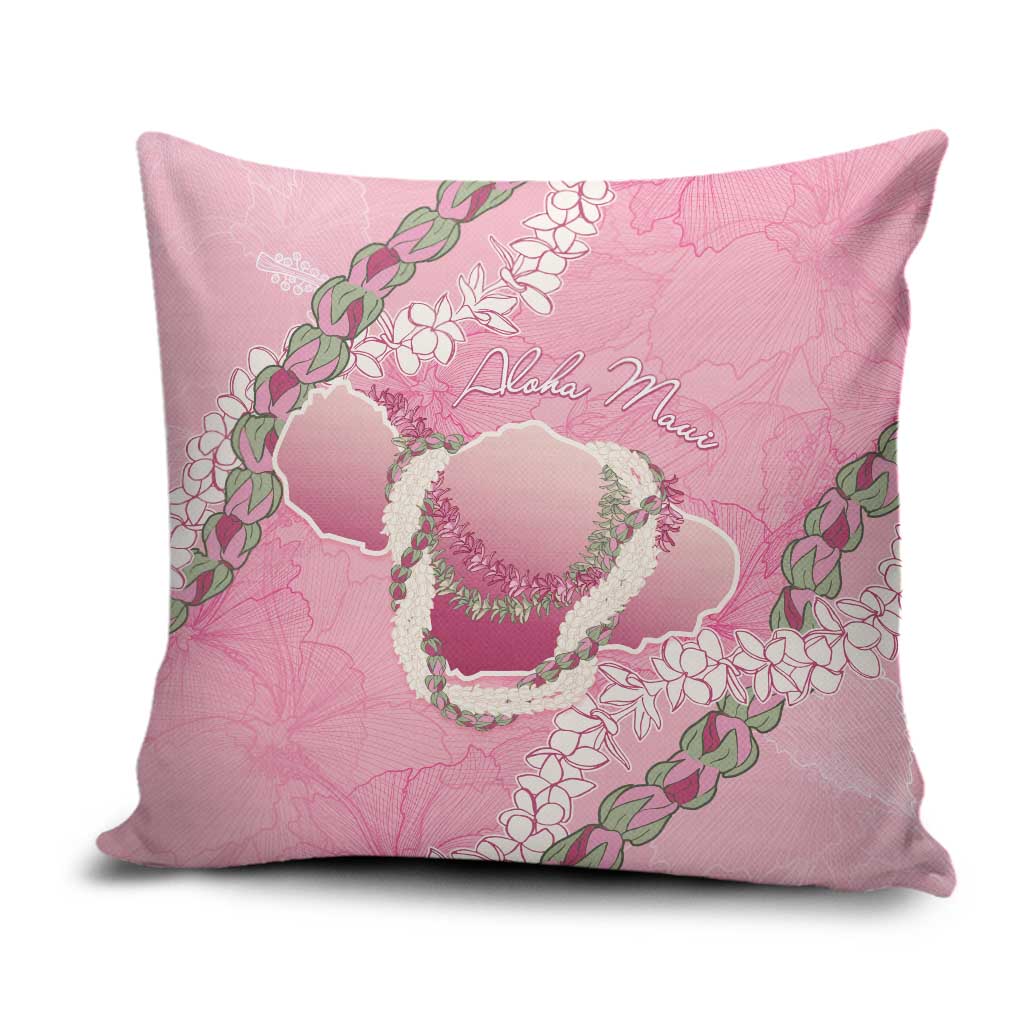 Hawaii Maui Island Flowers Lei Pillow Cover Lokelani Rose Pink LT7 Pink - Polynesian Pride