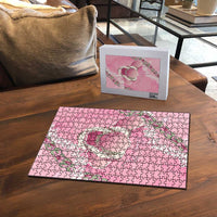 Hawaii Maui Island Flowers Lei Puzzle Lokelani Rose Pink