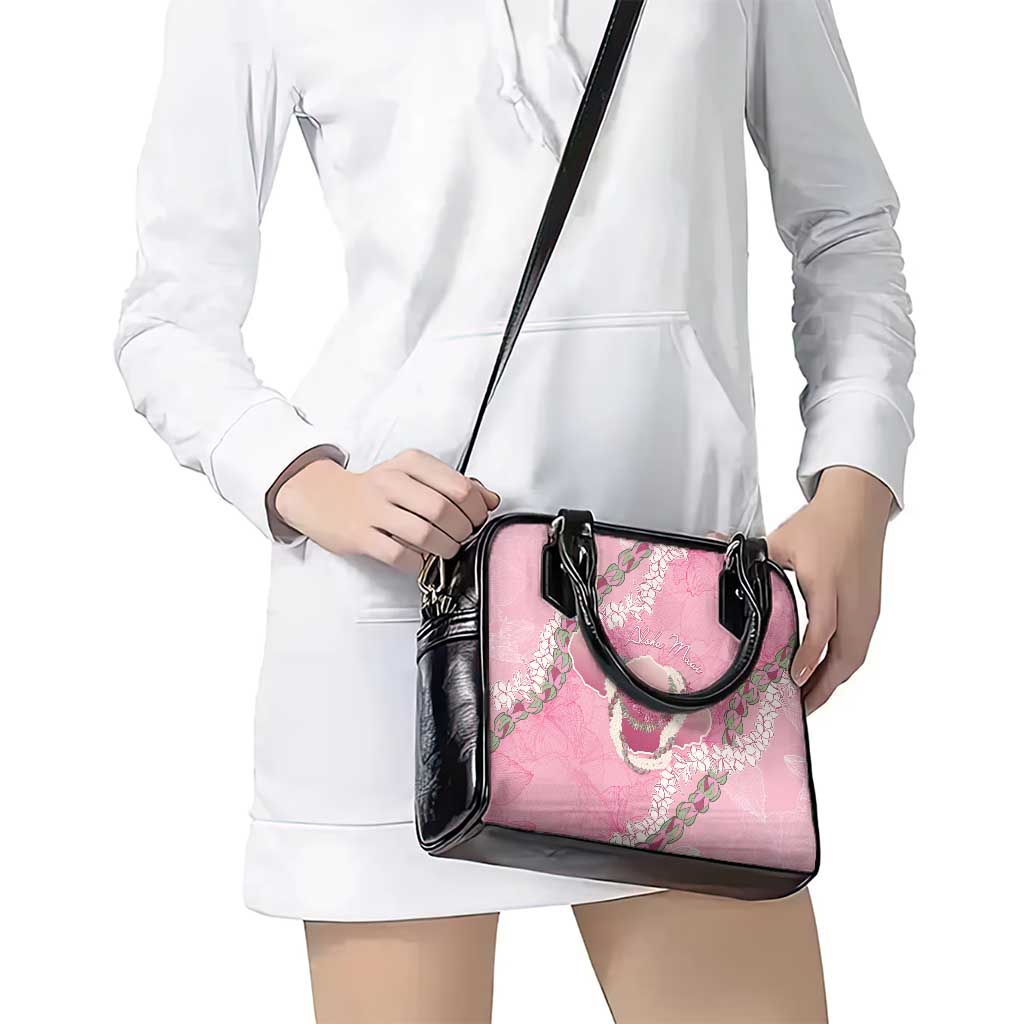 Hawaii Maui Island Flowers Lei Shoulder Handbag Lokelani Rose Pink