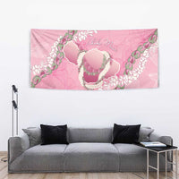 Hawaii Maui Island Flowers Lei Tapestry Lokelani Rose Pink