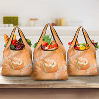 Hawaii Lanai Island Flowers Lei Grocery Bag Orange Kaunaoa Mix Maile