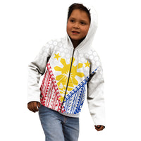Personalised Philippines Mix Guam Kid Hoodie Filipino Flag Style LT7 - Polynesian Pride