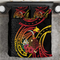 Personalized Milne Bay Bedding Set PNG Lime Pot with Oro Tapa