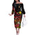 Personalized Milne Bay Family Matching Off The Shoulder Long Sleeve Dress and Hawaiian Shirt PNG Lime Pot with Oro Tapa