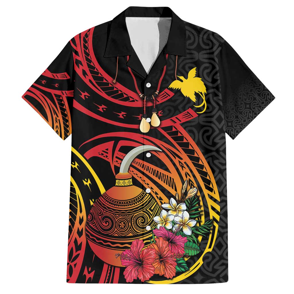 Personalized Milne Bay Family Matching Short Sleeve Bodycon Dress and Hawaiian Shirt PNG Lime Pot with Oro Tapa