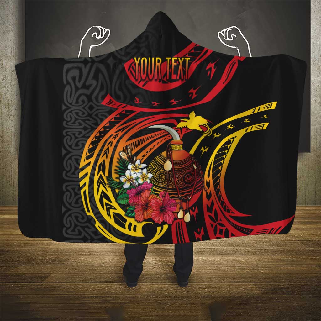 Personalized Milne Bay Hooded Blanket PNG Lime Pot with Oro Tapa