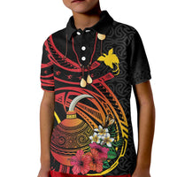 Personalized Milne Bay Kid Polo Shirt PNG Lime Pot with Oro Tapa