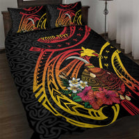 Personalized Milne Bay Quilt Bed Set PNG Lime Pot with Oro Tapa