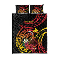 Personalized Milne Bay Quilt Bed Set PNG Lime Pot with Oro Tapa