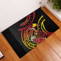 Personalized Milne Bay Rubber Doormat PNG Lime Pot with Oro Tapa