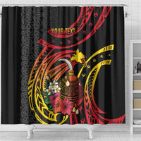 Personalized Milne Bay Shower Curtain PNG Lime Pot with Oro Tapa