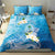 Hafa Adai Guam Chamorro Personalized Bedding Set Ocean Blue Latte Stone with Guasali - Polynesian Pride