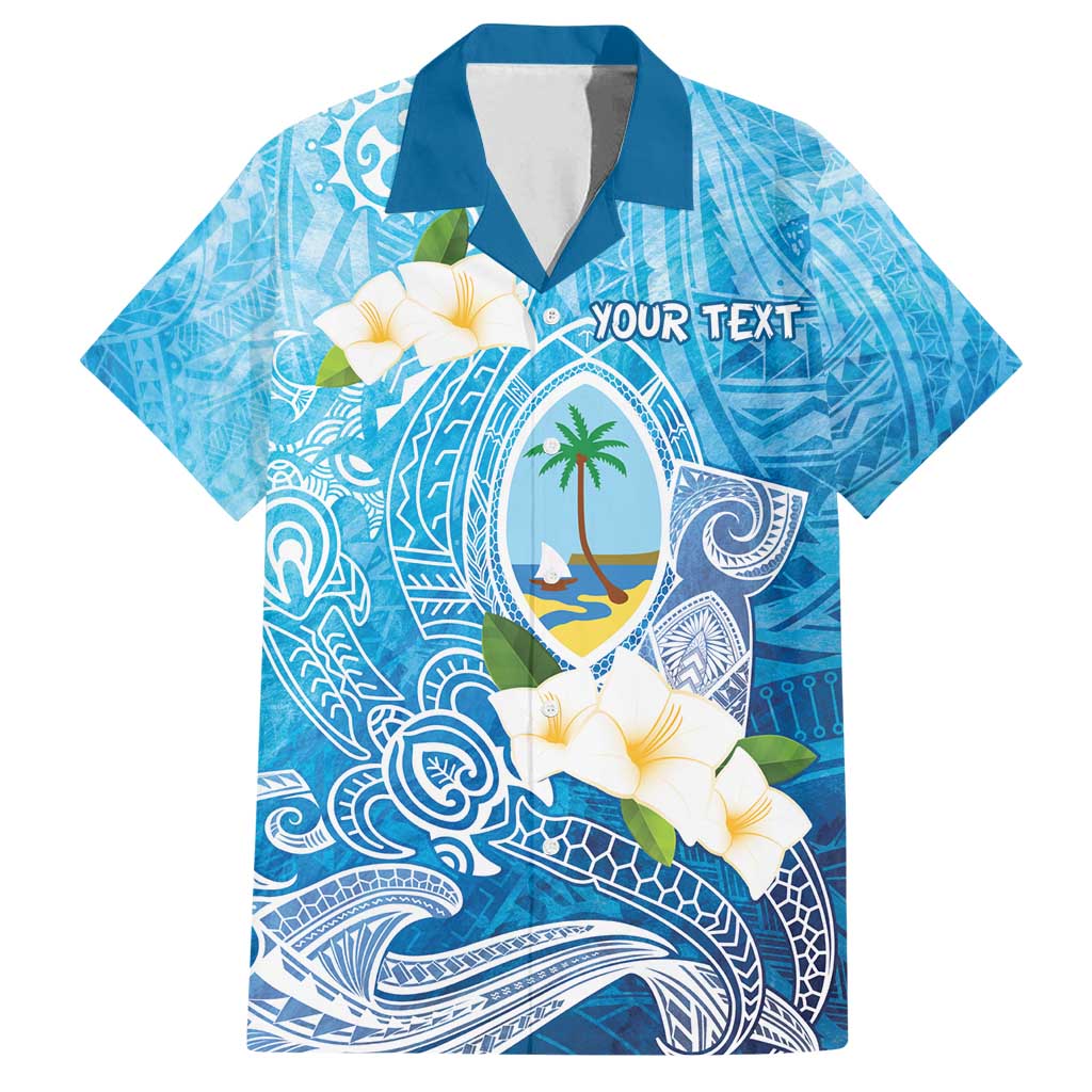 Hafa Adai Guam Chamorro Personalized Family Matching Long Sleeve Bodycon Dress and Hawaiian Shirt Ocean Blue Latte Stone with Guasali - Polynesian Pride