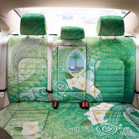 Hafa Adai Guam Chamorro Personalized Back Car Seat Cover Summer Green Latte Stone with Guasali - Polynesian Pride