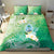 Hafa Adai Guam Chamorro Personalized Bedding Set Summer Green Latte Stone with Guasali - Polynesian Pride
