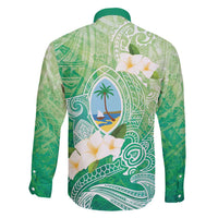 Hafa Adai Guam Chamorro Personalized Family Matching Long Sleeve Bodycon Dress and Hawaiian Shirt Summer Green Latte Stone with Guasali - Polynesian Pride