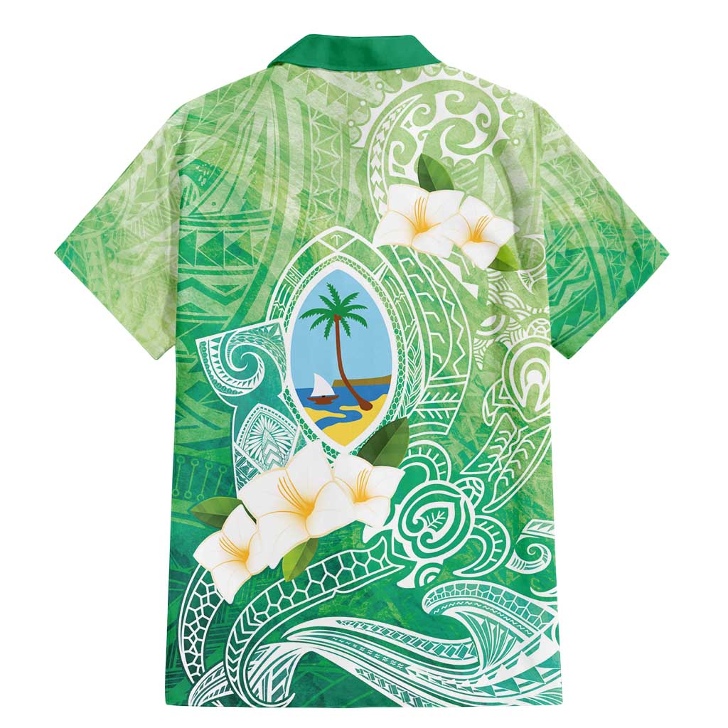 Hafa Adai Guam Chamorro Personalized Family Matching Mermaid Dress and Hawaiian Shirt Summer Green Latte Stone with Guasali - Polynesian Pride
