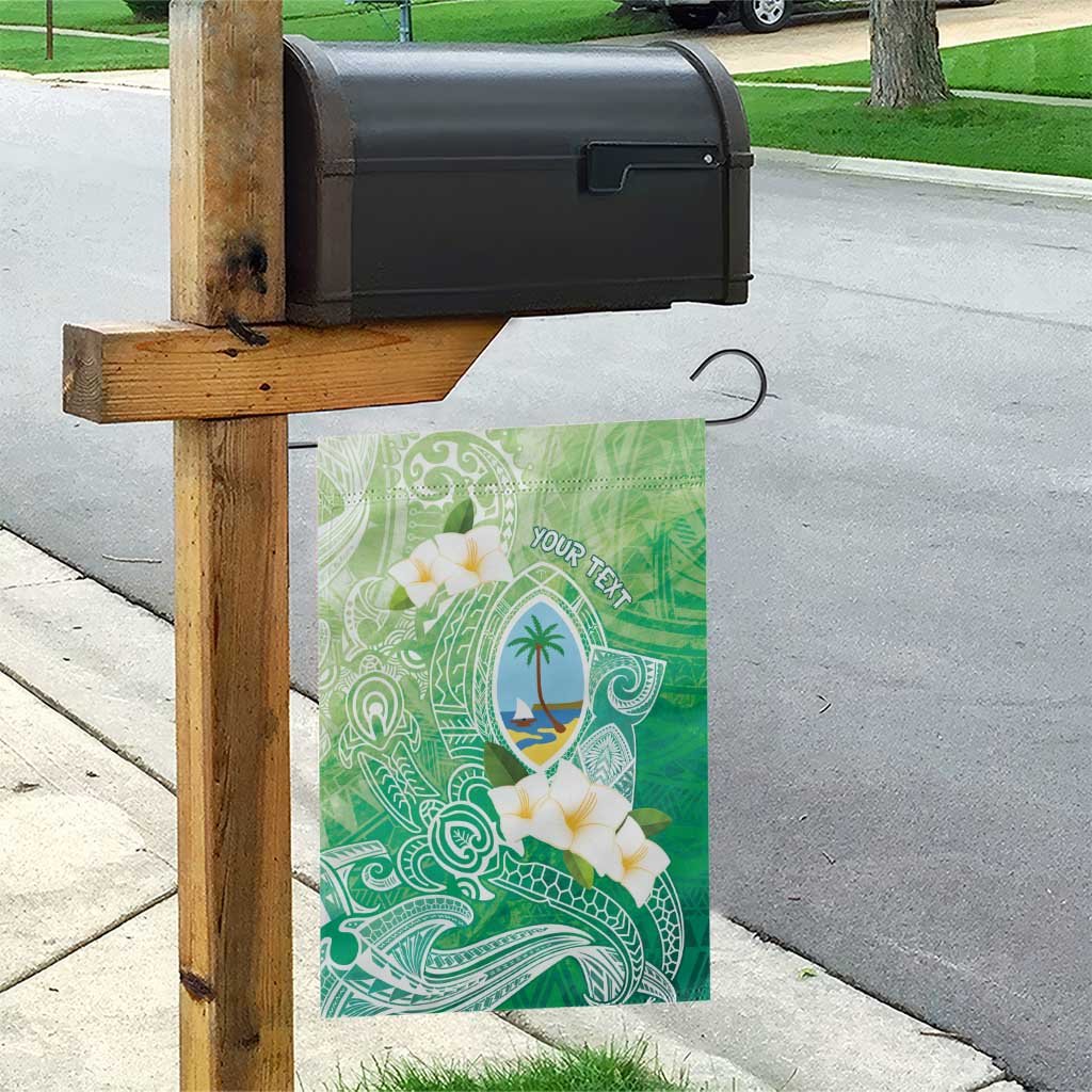 Hafa Adai Guam Chamorro Personalized Garden Flag Summer Green Latte Stone with Guasali - Polynesian Pride