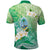 Hafa Adai Guam Chamorro Personalized Polo Shirt Summer Green Latte Stone with Guasali - Polynesian Pride