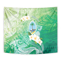 Hafa Adai Guam Chamorro Personalized Tapestry Summer Green Latte Stone with Guasali - Polynesian Pride