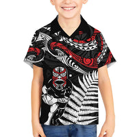 New Zealand Maori Rugby Personalised Hawaiian Shirt Ta Moko Silver Fern LT7 - Polynesian Pride