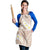 Polynesian Vintage Floral Apron Beige Motifs - Polynesian Pride