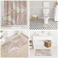 Polynesian Vintage Floral Bathroom Set Beige Motifs - Polynesian Pride