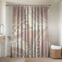 Polynesian Vintage Floral Bathroom Set Beige Motifs - Polynesian Pride