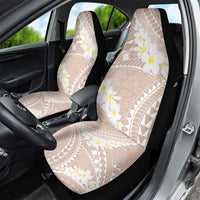 Polynesian Vintage Floral Car Seat Cover Beige Motifs - Polynesian Pride