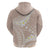 Polynesian Vintage Floral Hoodie Beige Motifs - Polynesian Pride