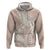 Polynesian Vintage Floral Hoodie Beige Motifs - Polynesian Pride