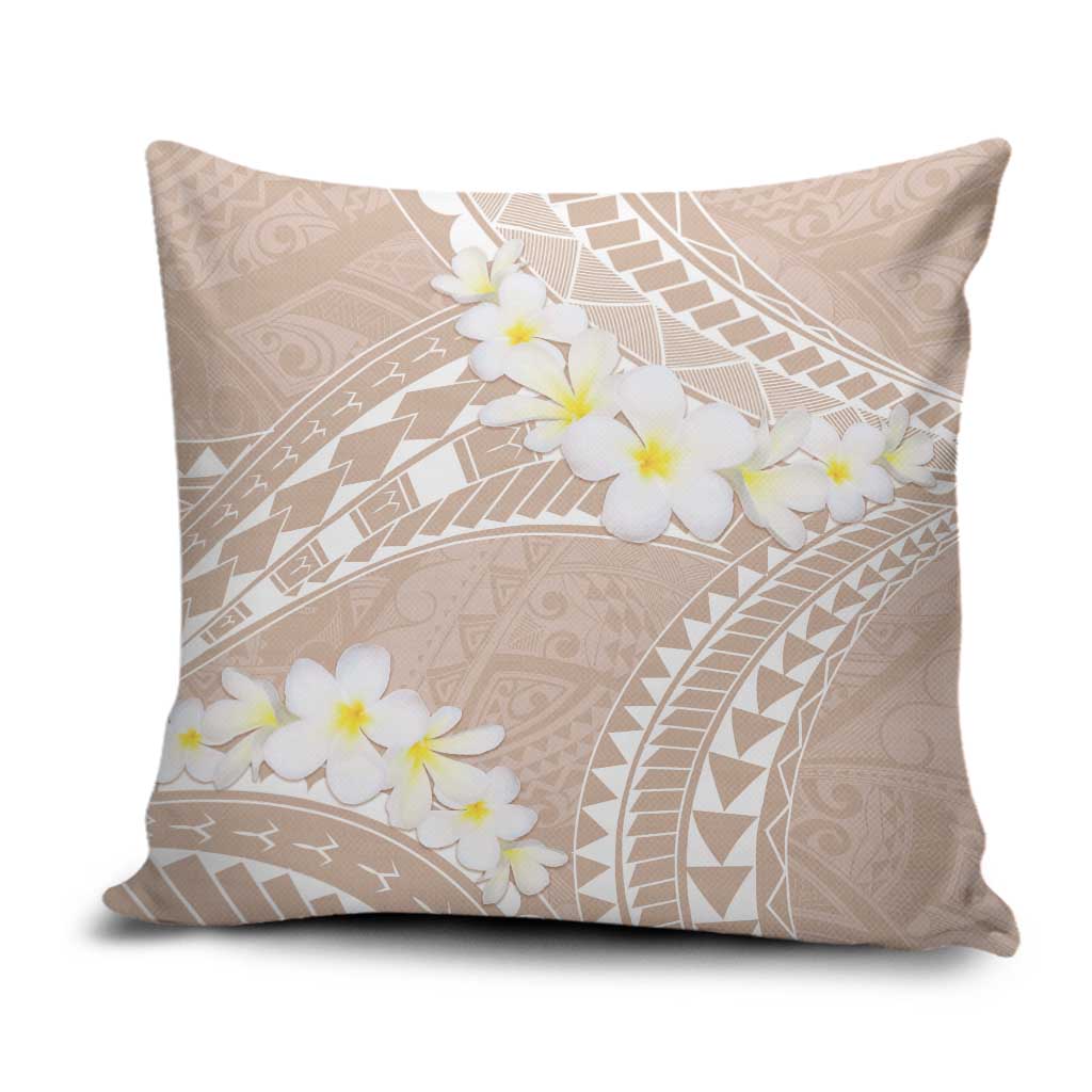 Polynesian Vintage Floral Pillow Cover Beige Motifs LT7 Beige - Polynesian Pride