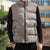 Polynesian Vintage Floral Sleeveless Puffer Jacket Beige Motifs - Polynesian Pride