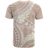 Polynesian Vintage Floral T Shirt Beige Motifs - Polynesian Pride