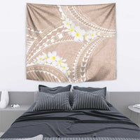 Polynesian Vintage Floral Tapestry Beige Motifs - Polynesian Pride
