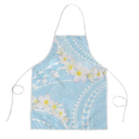 Polynesian Vintage Floral Apron Azure Motifs - Polynesian Pride