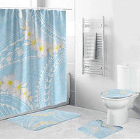 Polynesian Vintage Floral Bathroom Set Azure Motifs - Polynesian Pride
