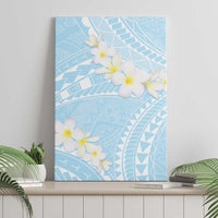 Polynesian Vintage Floral Canvas Wall Art Azure Motifs - Polynesian Pride