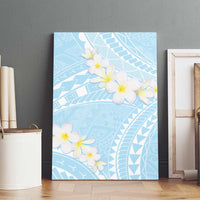 Polynesian Vintage Floral Canvas Wall Art Azure Motifs - Polynesian Pride