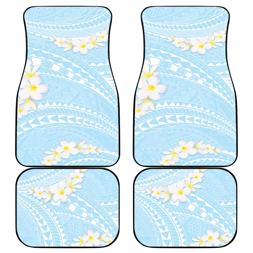 Polynesian Vintage Floral Car Mats Azure Motifs LT7 - Polynesian Pride