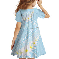 Polynesian Vintage Floral Family Matching Short Sleeve Bodycon Dress and Hawaiian Shirt Azure Motifs LT7 - Polynesian Pride