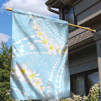 Polynesian Vintage Floral Garden Flag Azure Motifs - Polynesian Pride