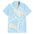 Polynesian Vintage Floral Hawaiian Shirt Azure Motifs - Polynesian Pride