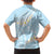 Polynesian Vintage Floral Hawaiian Shirt Azure Motifs - Polynesian Pride