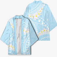 Polynesian Vintage Floral Kimono Azure Motifs - Polynesian Pride